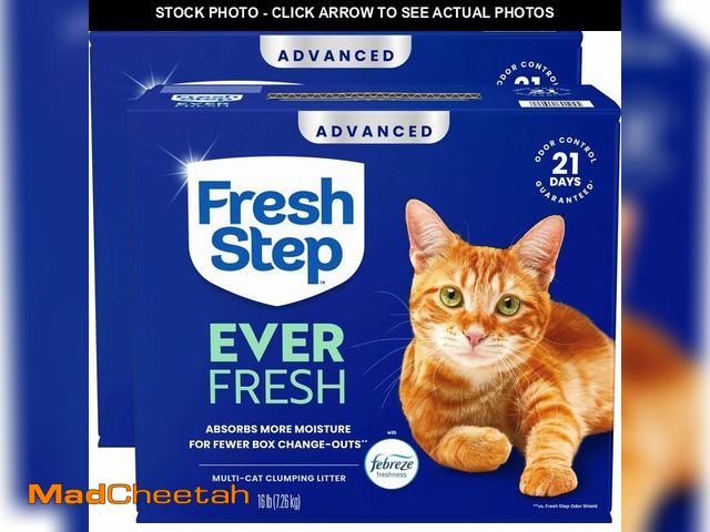 Lot 74-13787014 - Fresh Step Advanced Ever Fresh Multi Cat Clumping Cat Litter with Febreze Freshness, Low Dust, Odor ...