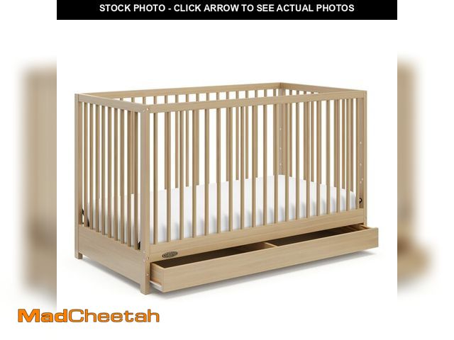 Lot 74-13642779 - Graco Teddi 5-in-1 Convertible Crib with Drawer Ã¢â¬â GREENGUARD Gold Certified, Full-Size Nurser...