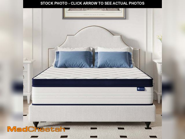 Lot 74-13655573 - Avenco Breezure Pocket Spring Hybrid Queen Size Mattress 12 inch Motion Isolation Mattresses in a Bo...