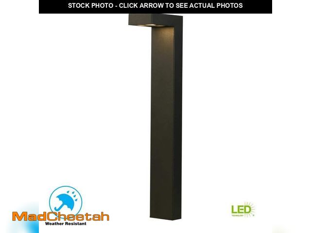 Lot 74-12745790 - Hampton Bay Jemison 85 Lumen Low Voltage Black Integrated LED Outdoor Landscape Path Light - UNUSED