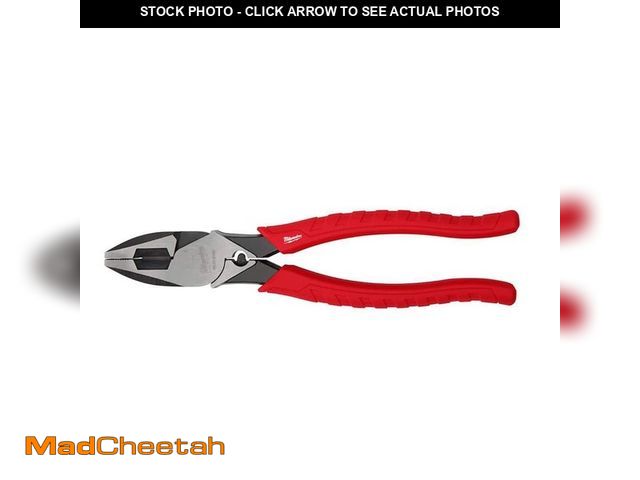 Lot 74-12792594 - Milwaukee 9 in. High Leverage Lineman's Pliers with Crimper - UNUSED