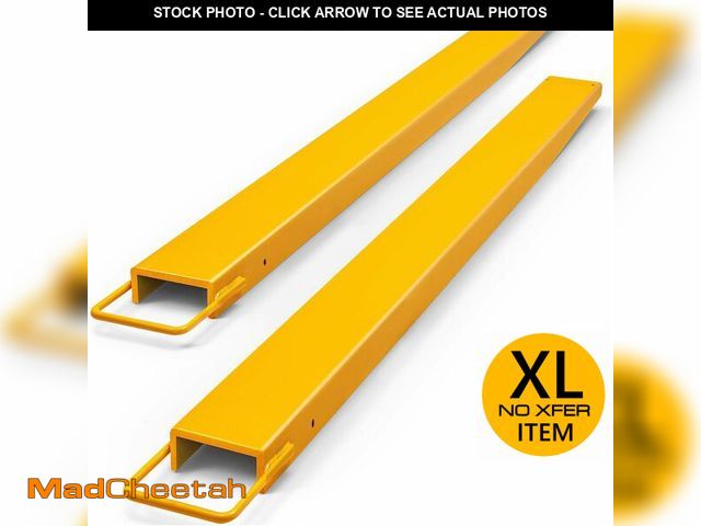 Lot 74-12899193 - YITAMOTOR 92 Inch Forklift Extensions for 4.5 Inch Width Forklift Truck, Heavy Duty Steel Fork Exten...