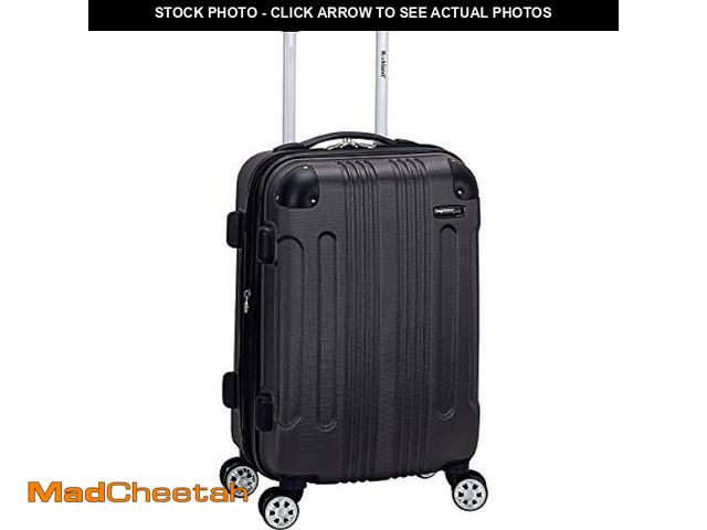 Lot 74-12098452 - Rockland London Hardside Spinner Wheel Luggage, Grey, Carry-On 20-Inch - USED
