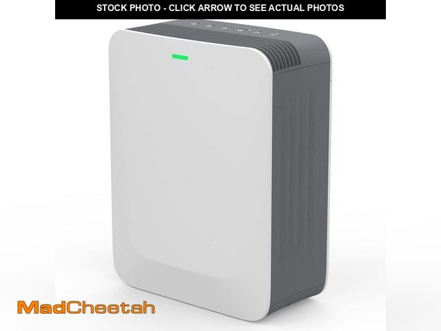 Lot 74-12659463 - 1485 sq. ft.3-Speed HEPA-True Console Air Purifier in Whites,with True HEPA 3-Stage and Remove 99.97...