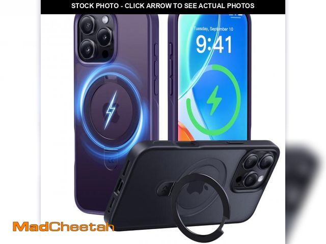 Lot 74-11547907 - CASEKOO Designed for iPhone 16 Pro Case with Magnetic Invisible Stand [Military Drop Protection] [Co...