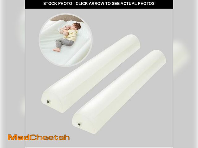 Lot 74-14433255 - USHMA [2-Pack] Travel Bed Rails for Toddlers | Inflatable Bed Rails, Blow Up Portable Bed Rail for K...