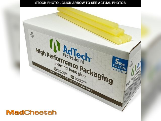Lot 74-14193014 - AdTech 10 in. Glue Sticks Professional High Performance Packaging Industrial Bond High Temp Hot Ambe...
