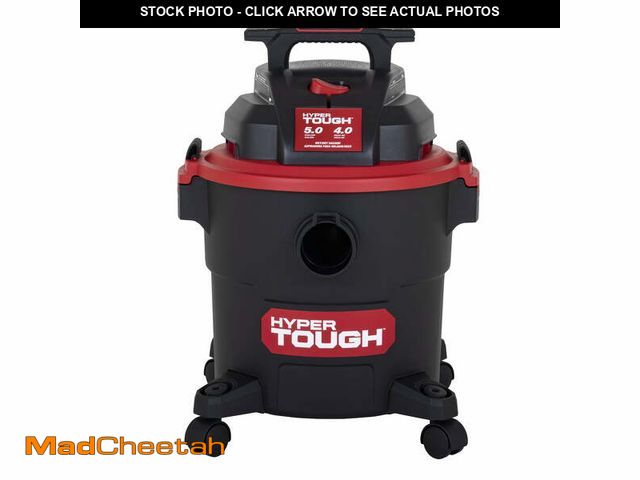 Lot 74-12556393 - Hyper Tough 5 Gallon 4 HP Wet/Dry Vacuum for the Car, Garage, Home or Workshop - UNUSED