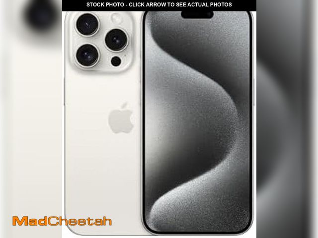 Lot 74-11974693 - Apple iPhone 15 Pro, 512GB, White Titanium - Unlocked (Renewed Premium) - USED