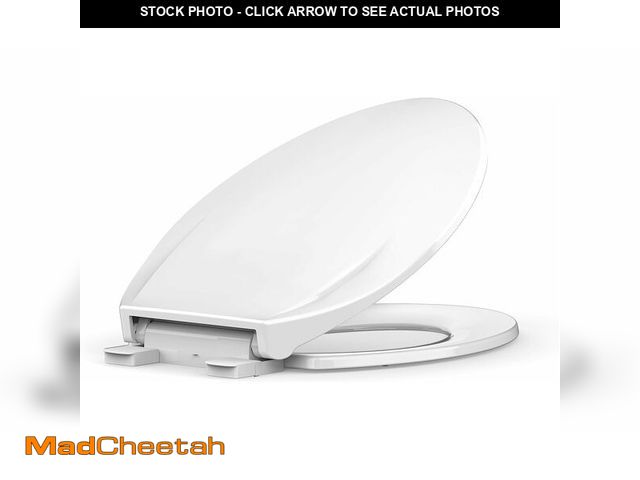 Lot 74-14067682 - Toilet Seat Elongated,Toilet Seat with Quick-Release And Quick-Attach, Plastic Toilet Seat with Soft...