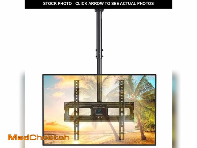 Lot 74-12457692 - PERLESMITH Ceiling TV Mount for 26-65 inch Flat Screen Displays, Hanging Adjustable Ceiling TV Brack...