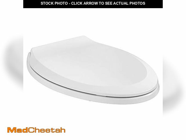 Lot 74-12695332 - American Standard 5503A00B.020 Slow Elongated Closed Front Toilet Seat, White - USED