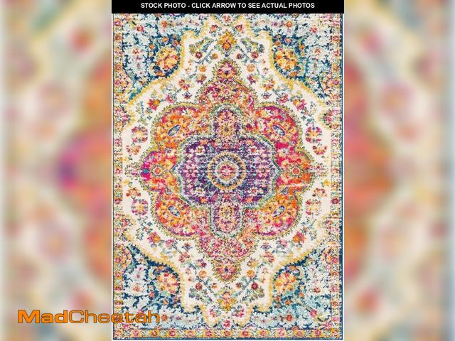 Lot 74-12366147 - Livabliss Romaine Vintage Medallion Area Rug,7'10" x 10'3",Orange - USED