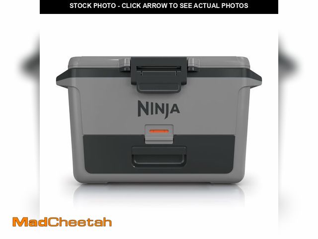 Lot 74-12571471 - Ninja FB151GY FrostVault 50qt Hard Cooler with Dry Zone, Integrated Fridge-Temp Dry Storage Drawer, ...