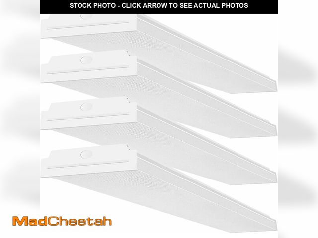 Lot 74-13040112 - FAITHSAIL 60W LED Wraparound Light 4FT LED Office Lights, 7200 Lumens 4000K, 4 Foot Flush Mount Wrap...