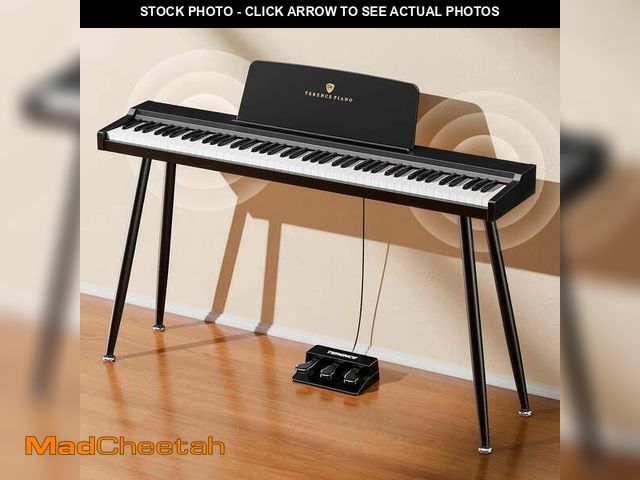 Lot 74-14071011 - TERENCE 88 Key Piano Keyboard Digital: 88 Key keyboard Piano Semi-Weighted Full Size Premium Sound M...