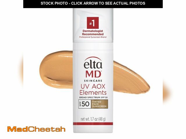 Lot 74-13542592 - EltaMD UV AOX Elements Tinted Mineral Face Sunscreen Lotion, Tinted Moisturizer for Face SPF 50 with...