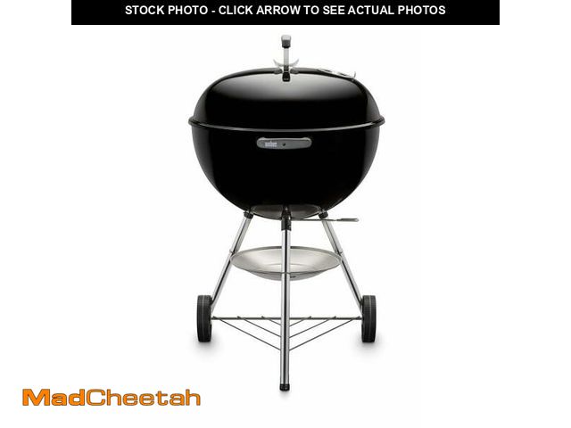 Lot 74-12781175 - Weber Original Charcoal Grill, 22" Kettle Grill with Lid and Wheels, Black - UNUSED