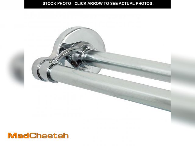 Lot 74-12148895 - Zenna Home Rustproof Double Shower Curtain Rod, Double Shower Rod, No Drill Tension or Permanent Mou...