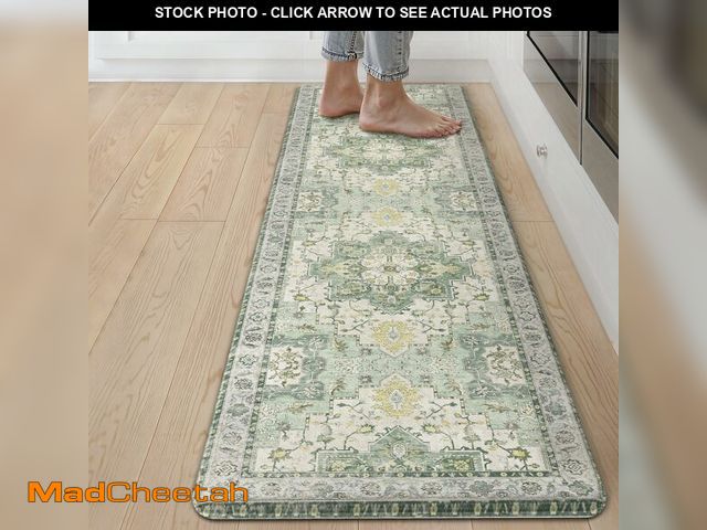 Lot 74-12436447 - GENIMO Kitchen Mats for Floor, Washable Anti Fatigue Mat for Cushioned, 17.3"x59", Waterproof Kitche...