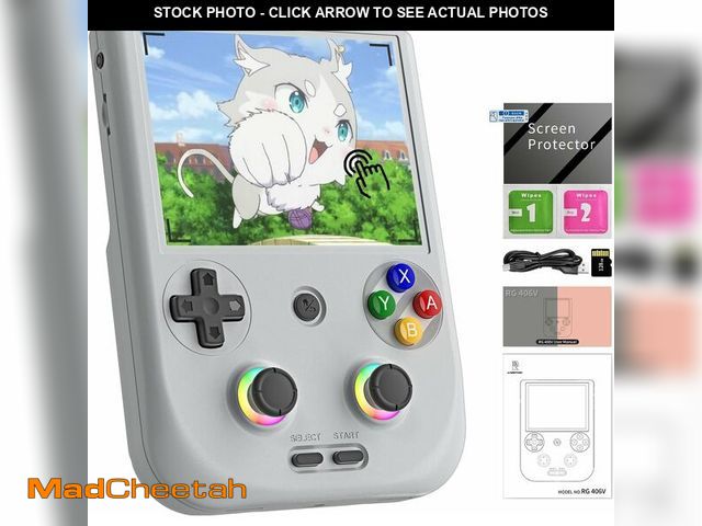 Lot 74-10956042 - RG406V Retro Handheld Game Console 4-inch IPS Multi-touch Screen Android 13 5500mAh RG 406V Video Ga...
