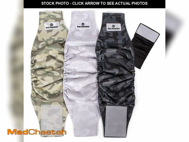 Lot 74-12880519 - Pet ParentsÃÂ® Washable Belly Bands for Male Dogs (3pack) + ExtendrsÃÂ® of Durable Dog Diapers Mal...