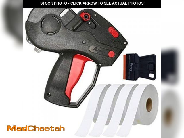 Lot 74-12311502 - Perco Monarch 1131 Pricing Gun with Labels Starter Kit: Includes Price Gun, 10,000 White Pricing Lab...