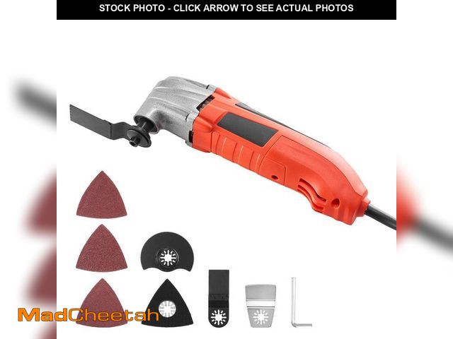 Lot 74-13779066 - (MISSING 2 ATTACHMENTS) SKYSHALO Oscillating Tool Multitool, 2. 2A 22,000 OPM Corded, 2.8ÃâÃÂ° A...