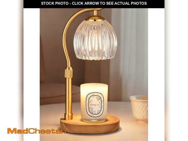 Lot 74-14265530 - Candle Warmer Lamp with Timer &amp; Dimmer, Adjustable Height Flower Wax Melt Warmer, Cozy Home Deco...