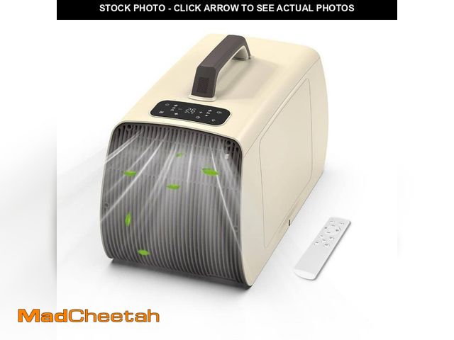 Lot 74-12557881 - Edendirect 5500 BTU Portable Air Conditioner Cools 175 sq.ft. with Remote, Dehumidifier, 2-Exhaust P...