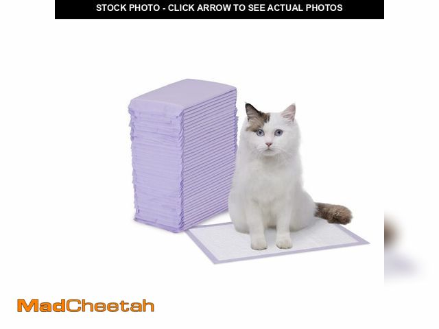 Lot 74-12969708 - Basics Cat Litters Pee Pads, 40 Count, Universal Fit for Litter Box, Odor Control with Fresh Scent, ...