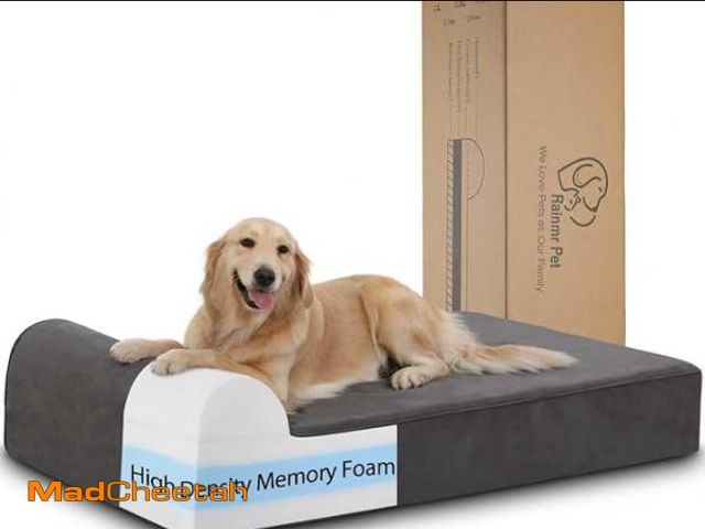 Lot 74-12540912 - Orthopedic Dog Beds for Large Dogs, 7" Memory Foam Dog Beds with Waterproof Liner, Chew Proof Micros...