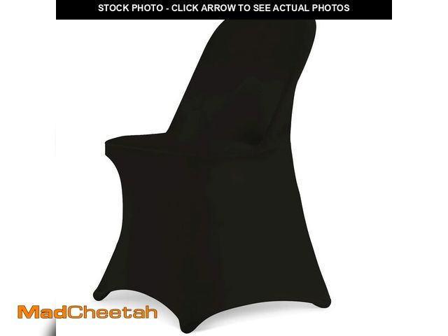 Lot 74-12972825 - HAINARverS Stretch Spandex Folding Chair Covers 50PCS, Universal Fitted Chair Cover Protector for We...