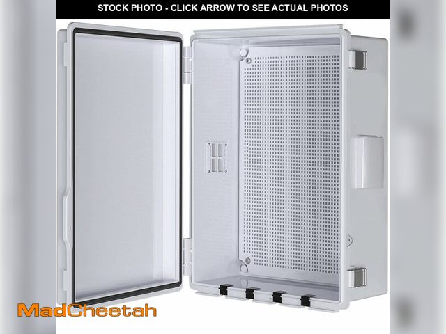 Lot 74-12450457 - ANIMACYN Electrical Junction Box, Ventilated Design, Cable Grommets, Indoor/Outdoor Use with Mountin...