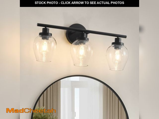 Lot 74-14600735 - Smplhavn 2025 Upgraded Black Vanity Light, 25 inch Bathroom Light Fixtures - UNUSED