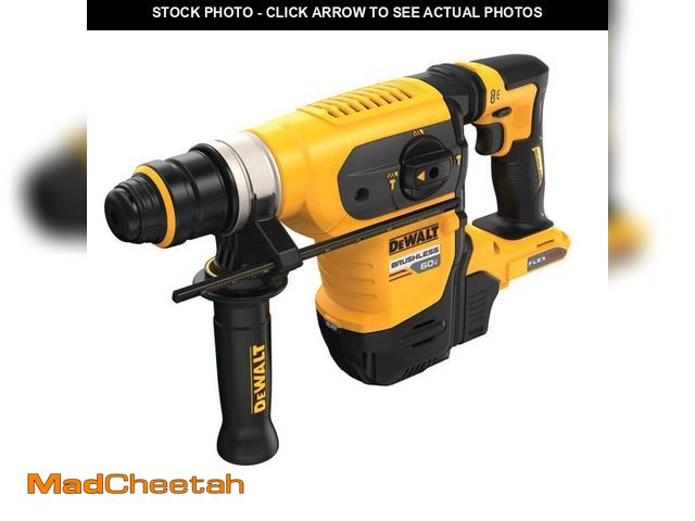 Lot 74-14609182 - DEWALT FLEXVOLT 60V MAX Cordless 1-1/4 in. SDS Plus Rotary Hammer (Tool Only) DCH416B - UNUSED