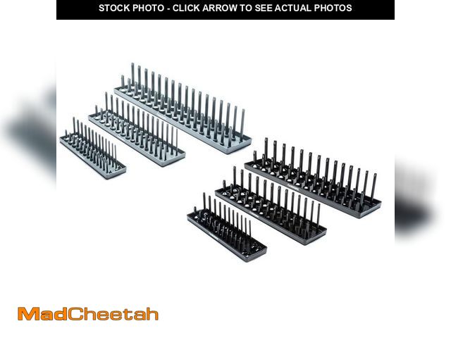 Lot 74-13002183 - Husky SAE and Metric Socket Rack Set (6-Piece) - UNUSED