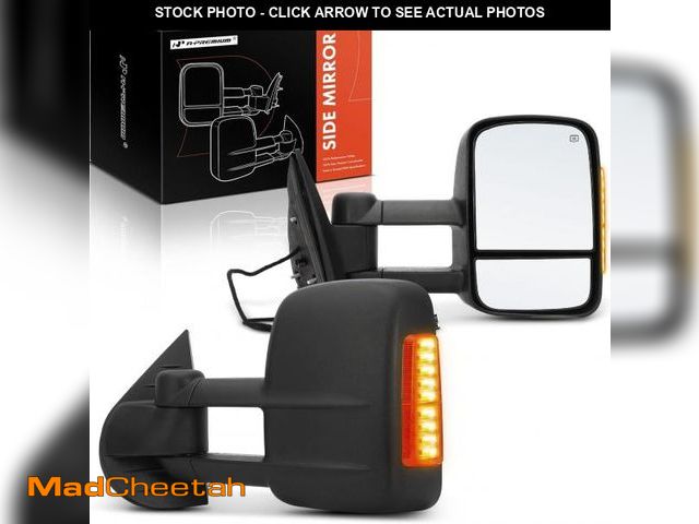 Lot 74-12397722 - A-Premium Towing Mirrors - Compatible with Chevrolet Silverado 1500 2500 HD 3500 HD, Tahoe, Suburban...