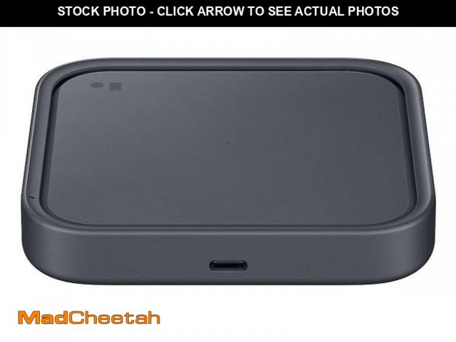 Lot 74-12537373 - Samsung 15W Wireless Charger, Portable Charger w/ USB Type C Included, Dark Gray - UNUSED