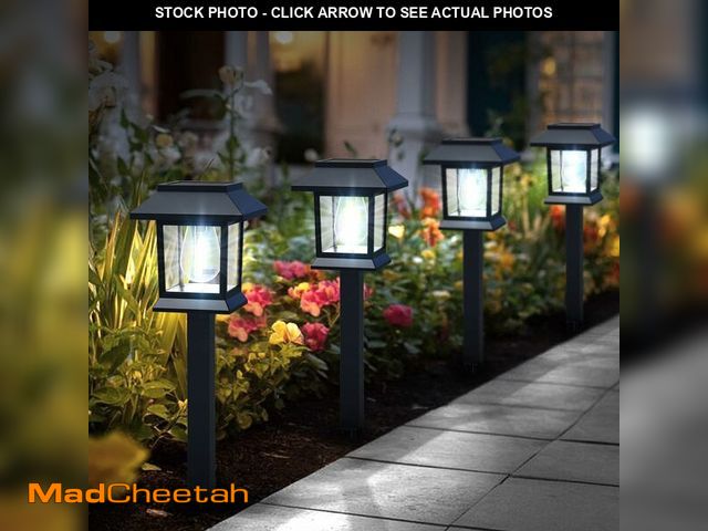 Lot 74-14209240 - Greluna Solar Lights Outdoor,12 Pack 6000K Waterproof Auto On/Off Solar Pathway Lights for Your Gard...