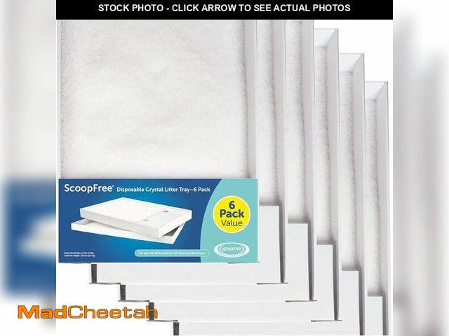 Lot 74-13733936 - PetSafe ScoopFree Disposable Crystal Cat Litter Tray - Easy Cleaning Box - Refill Tray for Automatic...