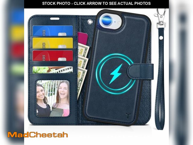Lot 74-13955308 - TUCCH Removable Wallet Case for iPhone 17e, Detachable Case for iPhone 16e, 2 in 1 RFID Blocking 4 C...