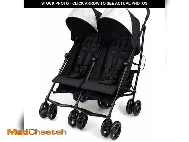 Lot 74-13734021 - Summer Infant 3Dlite Folding Lightweight Side by Side Double Stroller with 5-Point Safety Harness fo...