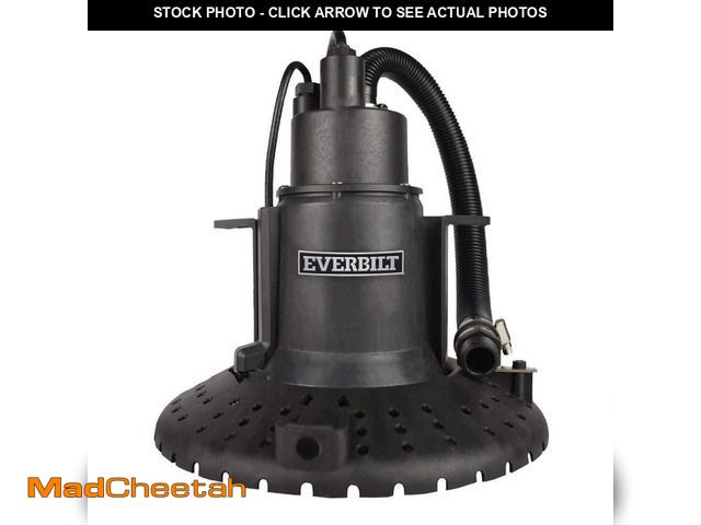 Lot 74-13795954 - Everbilt 1/4 hp Submersible Pool Cover Pump - USED
