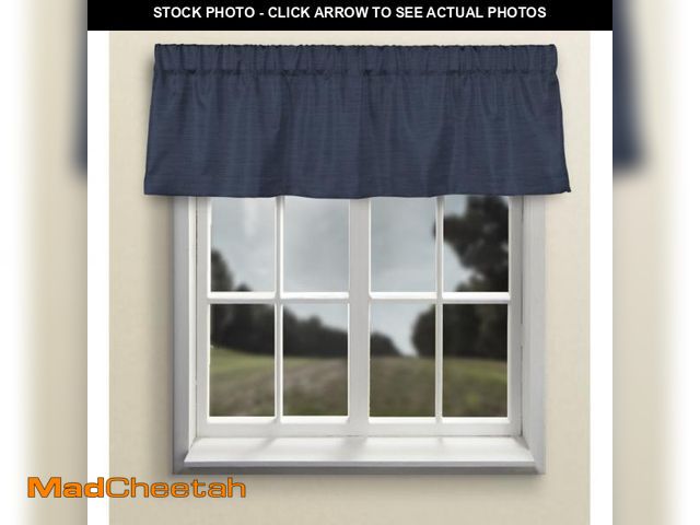 Lot 74-4828702 - Latitude Run Jasonanthony Short 54"x15" Window Valance RCTR1178 Color: Navy - UNUSED