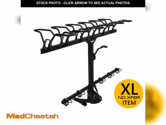 Lot 74-12823053 - Thule Revert Vertical Hitch Rack, 4 Bikes, Carrier for Trucks and Vans, Assisted Lift and Lower, e-B...