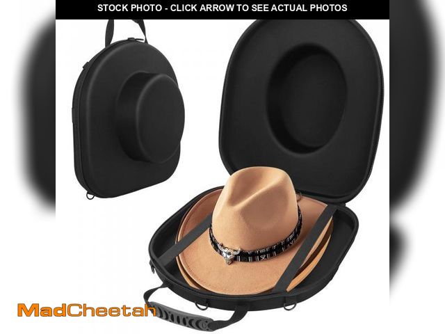 Lot 74-12140062 - Cinati Hat Box for Travel-Crush Proof Hat Travel Case for Cowboy Hats Holder Storage Box Organizer C...