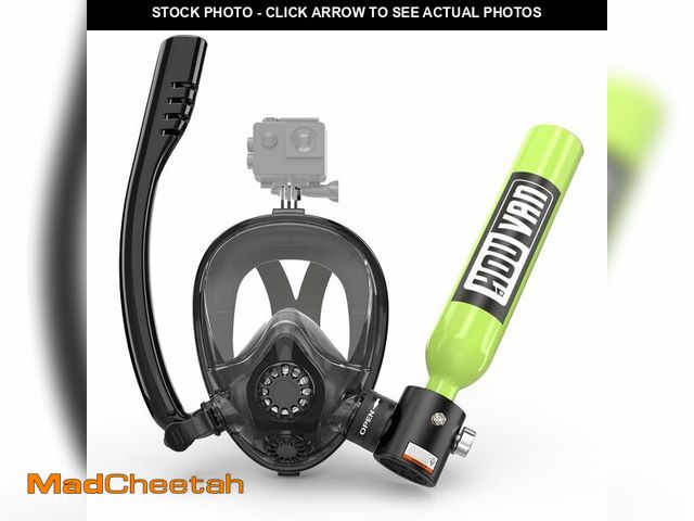 Lot 74-12456548 - Mini Scuba Tank with Snorkel Mask 0.5L Inflatable Scuba Tank with Full Face Diving Mask Pony Bottle ...