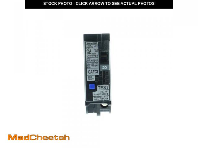 Lot 74-12532385 - Siemens 20 Amp 1-Pole Combination Type AFCI Plug-On Neutral Circuit Breaker - UNUSED