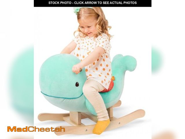 Lot 74-12365729 - B. toys - Whale Rocker - Echo - Wooden Ride - On Rocking Toy for Toddlers - Classic &amp; Durable De...